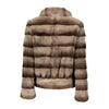 Cross-cut Dyed Mink Jacket - Style 5207 - 7 Colors